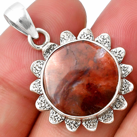 Natural Red Moss Agate Pendant P-1205 SDP140396