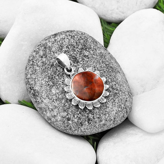 Natural Red Moss Agate Pendant P-1205 SDP140396