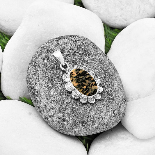 Natural Russian Honey Dendrite Opal Pendant P-1205 SDP140397