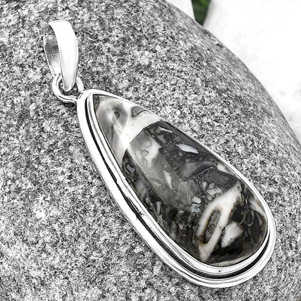 Natural Mexican Cabbing Fossil Pendant P-1050 SDP140452