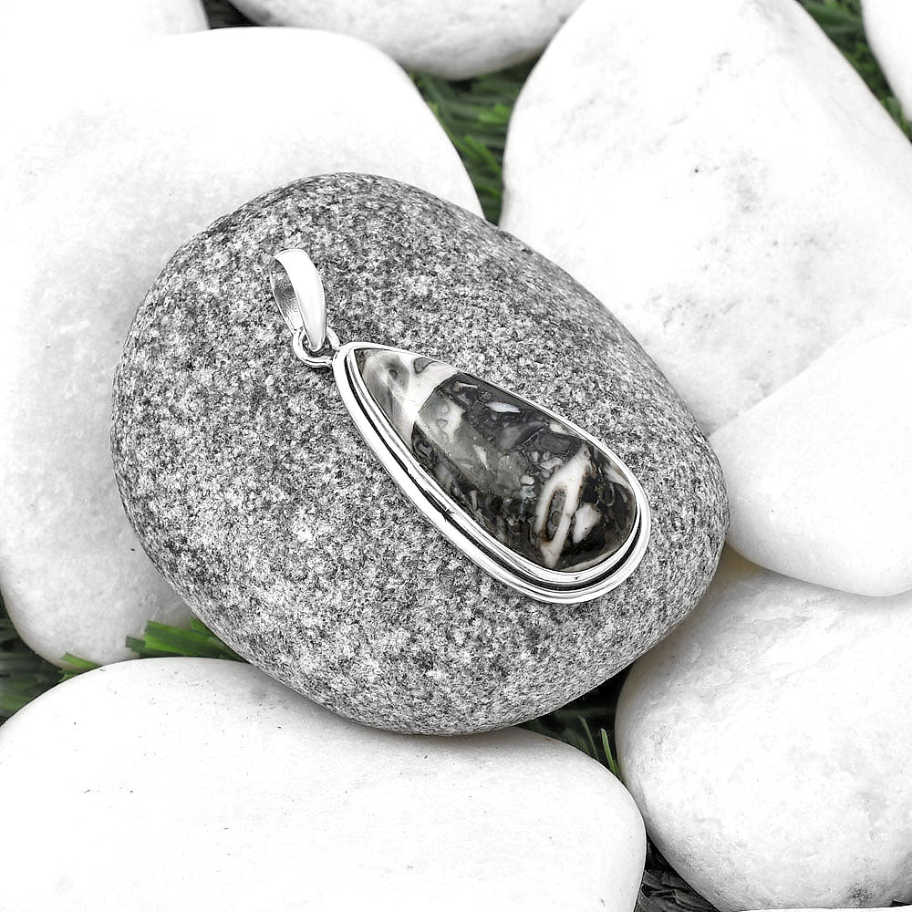 Natural Mexican Cabbing Fossil Pendant P-1050 SDP140452