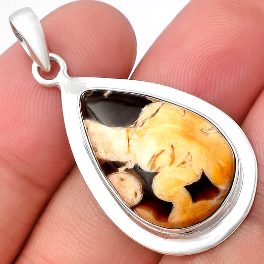 Natural Peanut Wood Pendant P-1076 SDP140491