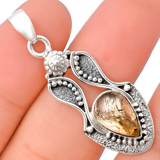 Natural Yellow Scapolite Rough Pendant P-1277 SDP140555