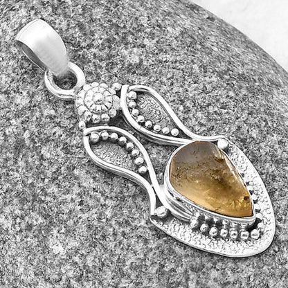 Natural Yellow Scapolite Rough Pendant P-1277 SDP140555