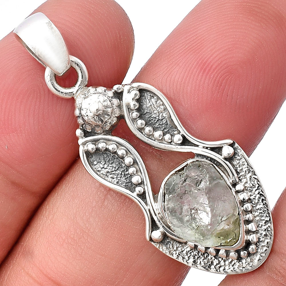 Natural Aquamarine Rough - Brazil Pendant P-1277 SDP140565