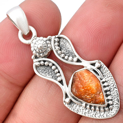 Natural Sunstone Rough Pendant P-1277 SDP140569