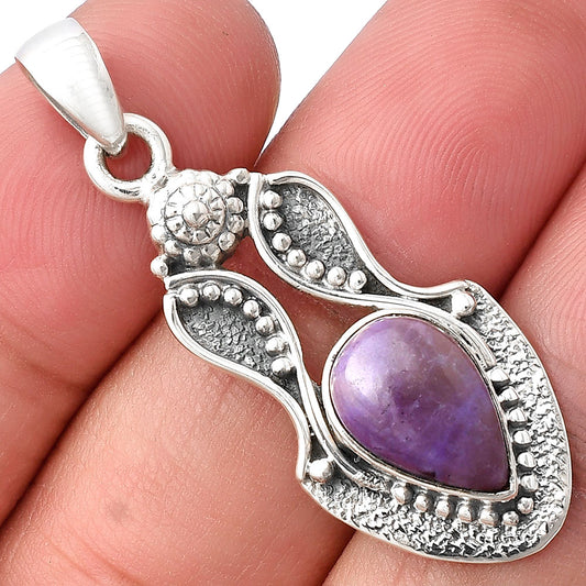 Natural Lavender Jade Pendant P-1277 SDP140572