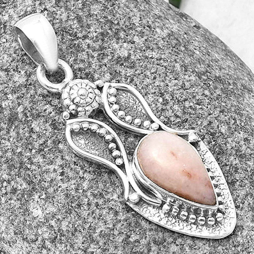 Natural Pink Scolecite Pendant P-1277 SDP140578