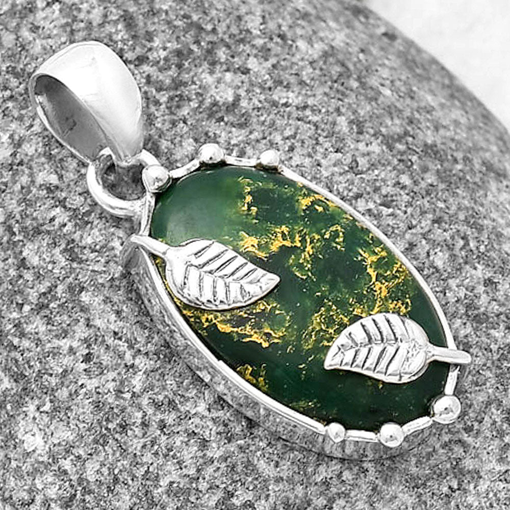 Natural Green Fuchsite Pendant P-1226 SDP140582