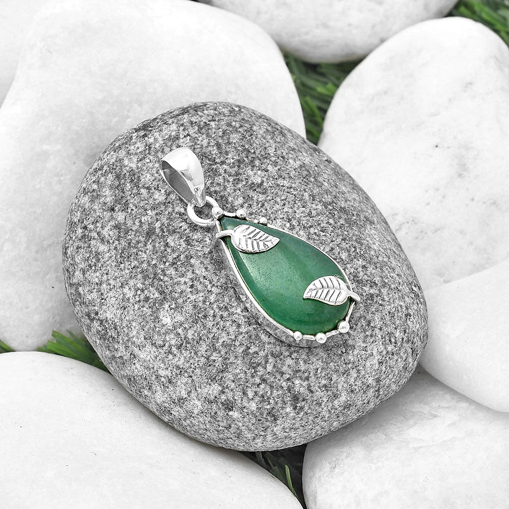 Natural Green Aventurine Pendant P-1226 SDP140594