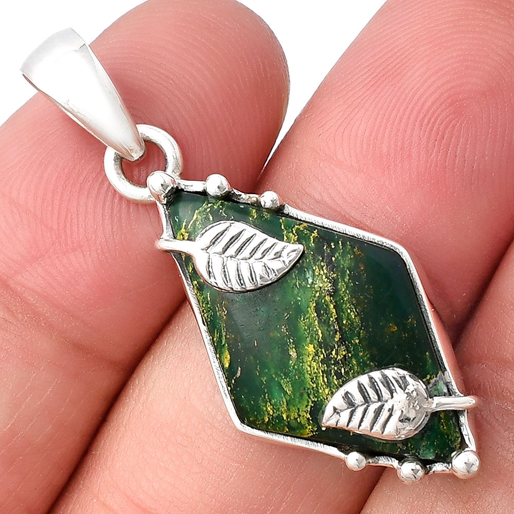 Natural Green Fuchsite Pendant P-1226 SDP140595