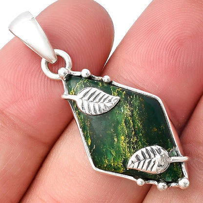 Natural Green Fuchsite Pendant P-1226 SDP140595