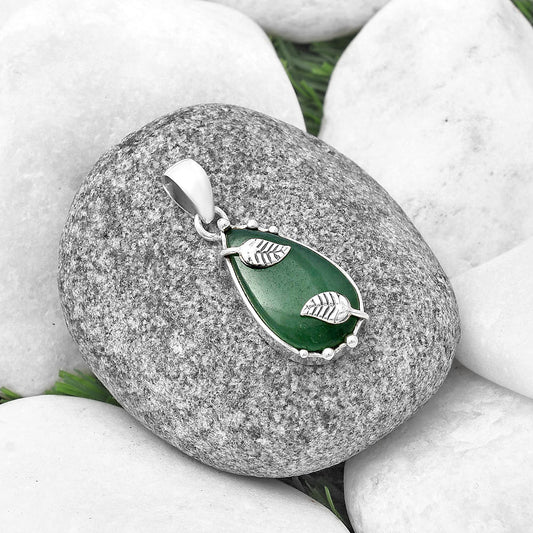 Natural Green Aventurine Pendant P-1226 SDP140606