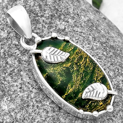 Natural Green Fuchsite Pendant P-1226 SDP140608