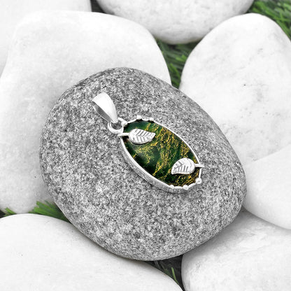Natural Green Fuchsite Pendant P-1226 SDP140608