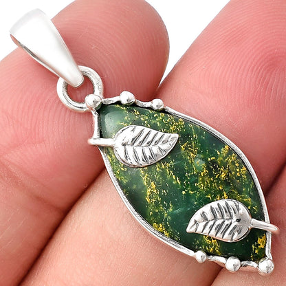 Natural Green Fuchsite Pendant P-1226 SDP140610