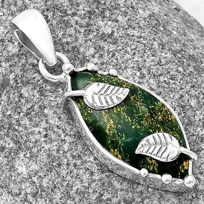 Natural Green Fuchsite Pendant P-1226 SDP140610