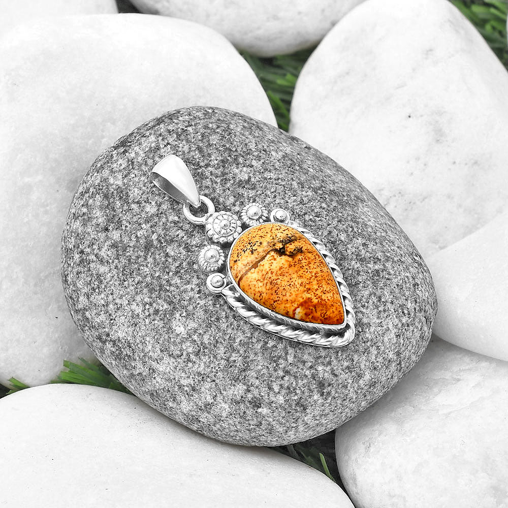 Natural Picture Jasper Pendant P-1616 SDP140616