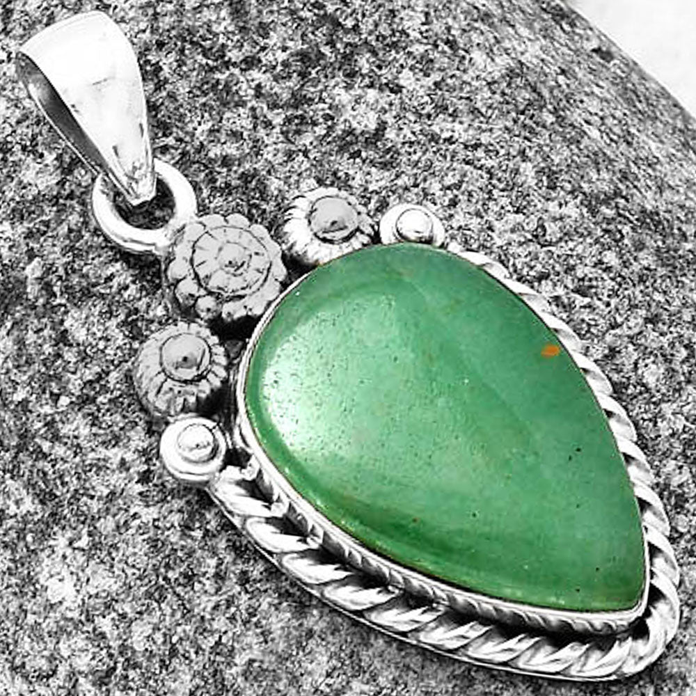 Natural Green Aventurine Pendant P-1616 SDP140634