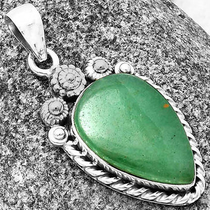 Natural Green Aventurine Pendant P-1616 SDP140634