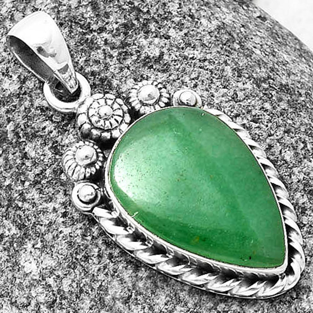 Natural Green Aventurine Pendant P-1616 SDP140636