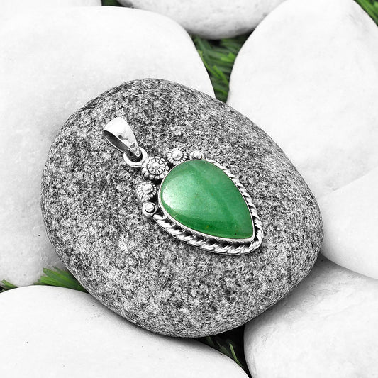 Natural Green Aventurine Pendant P-1616 SDP140636