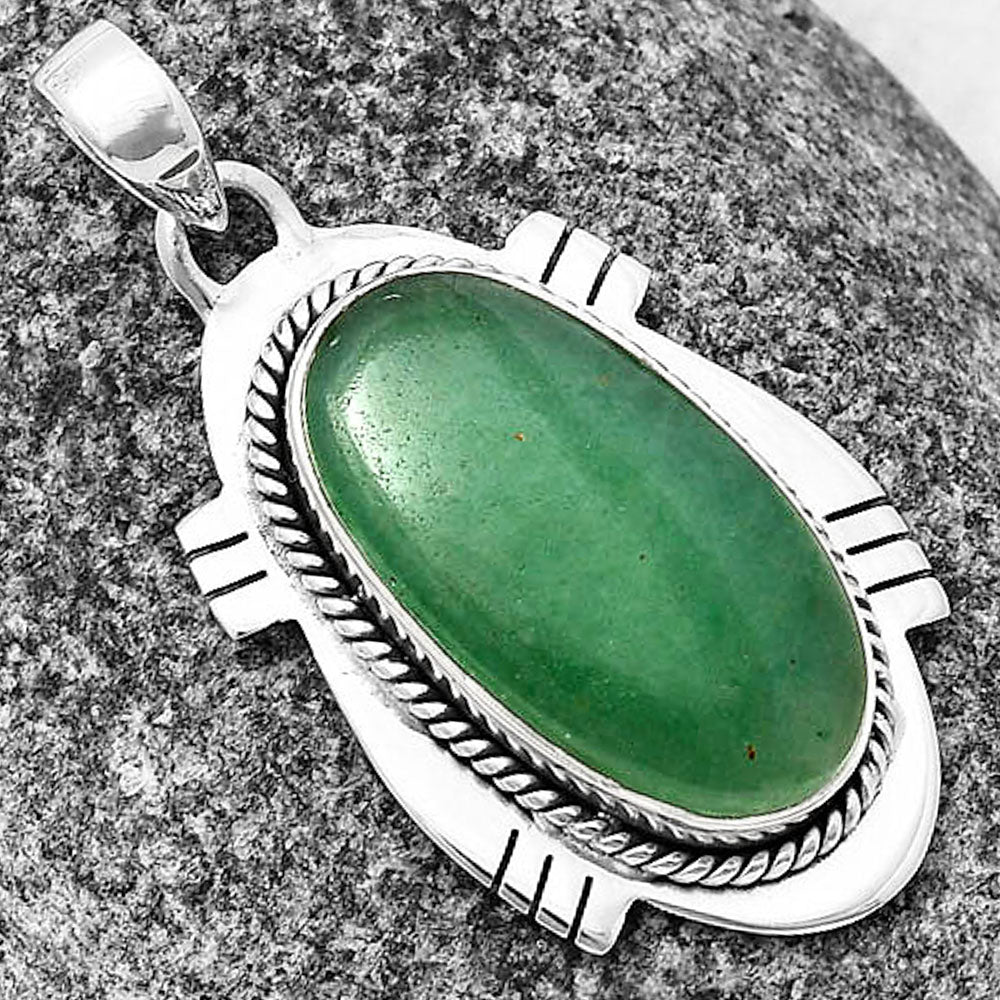 Natural Green Aventurine Pendant P-1463 SDP140665