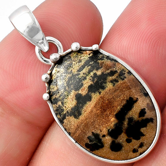 Natural Russian Honey Dendrite Opal Pendant P-1349 SDP140679