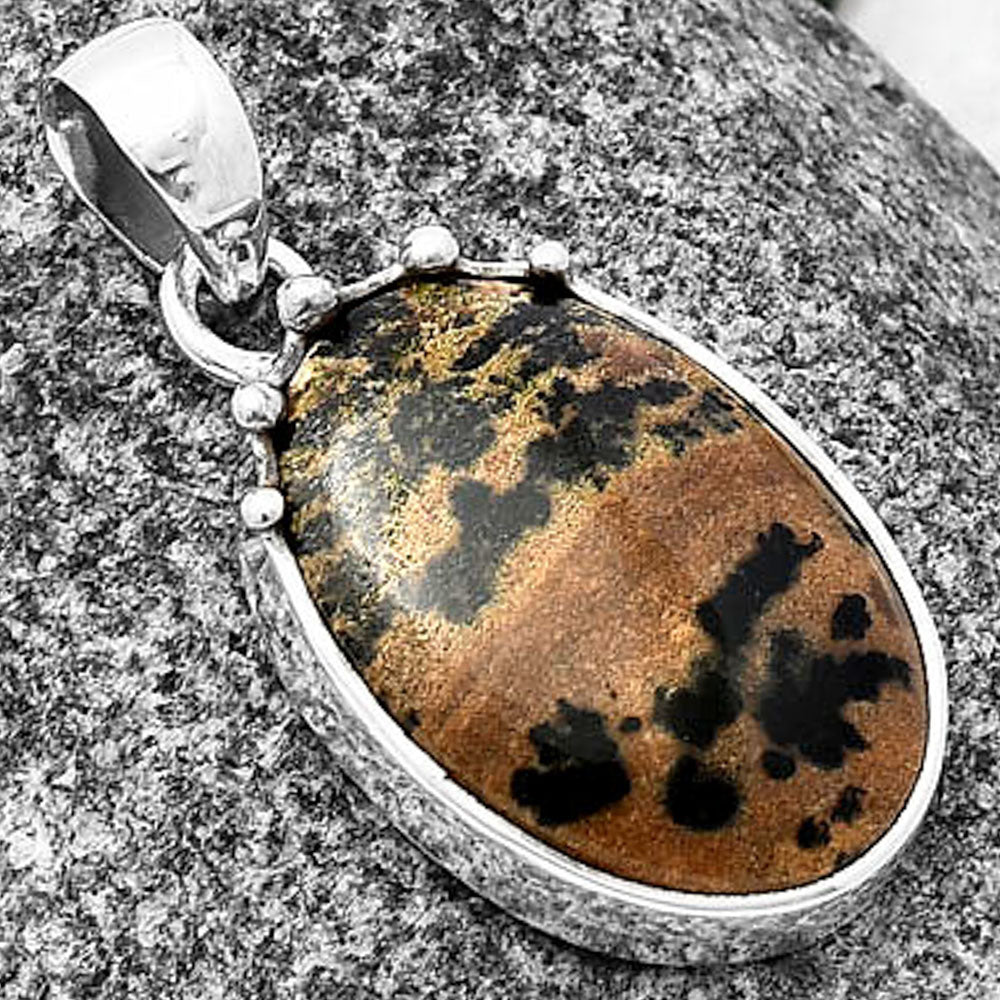 Natural Russian Honey Dendrite Opal Pendant P-1349 SDP140679