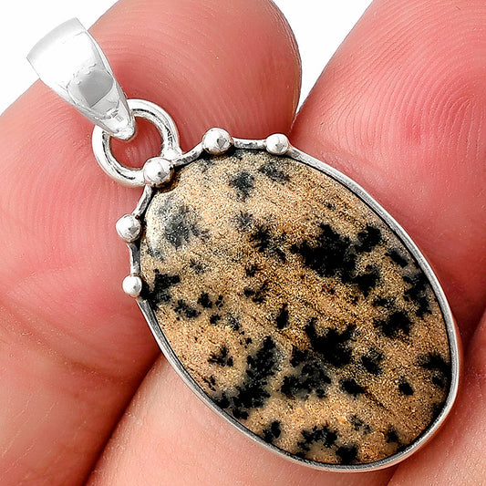 Natural Russian Honey Dendrite Opal Pendant P-1349 SDP140687