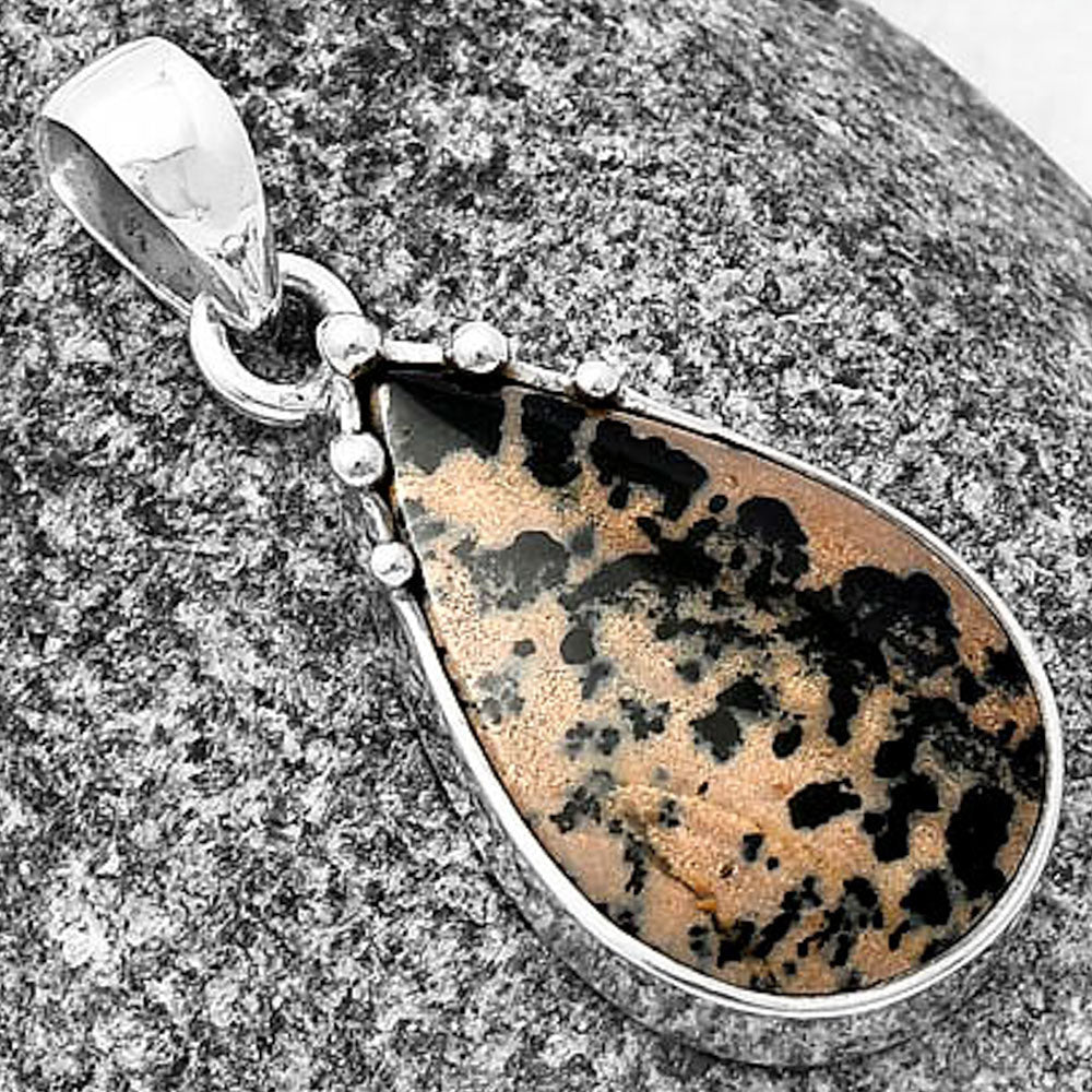 Natural Russian Honey Dendrite Opal Pendant P-1349 SDP140696