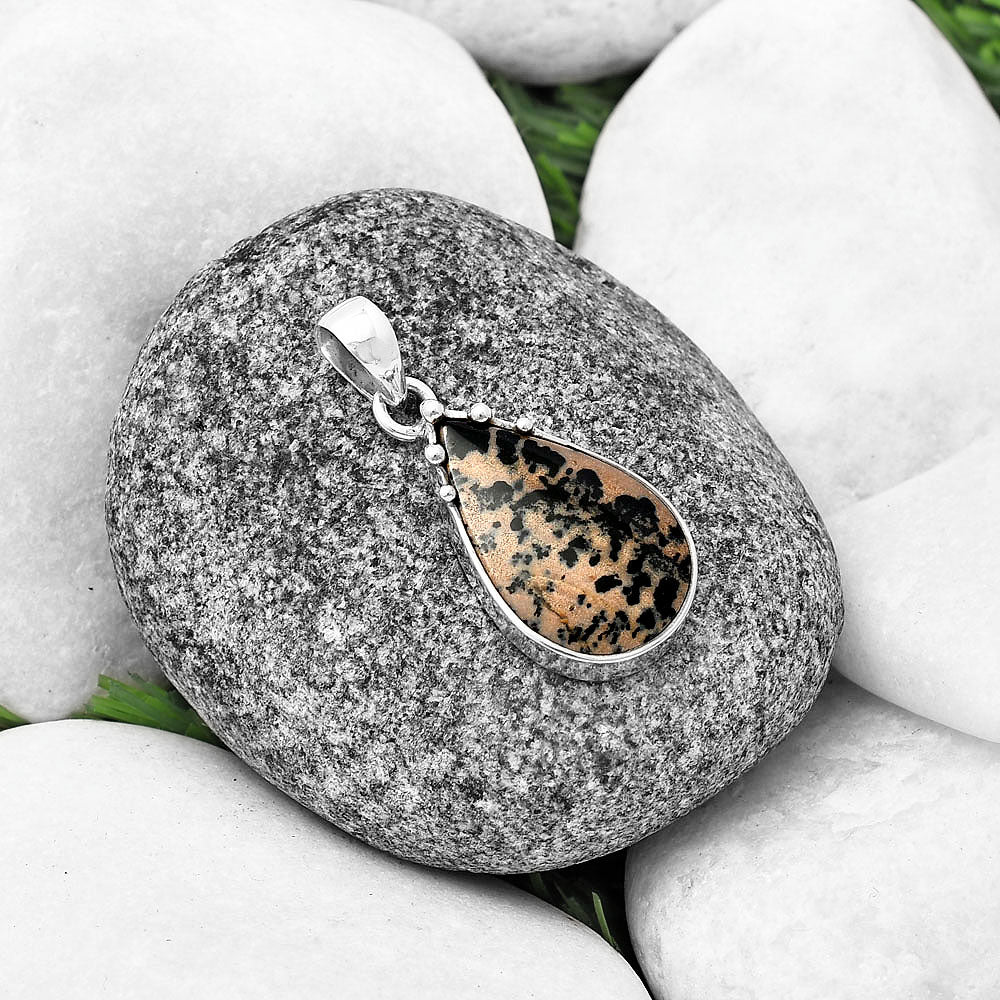 Natural Russian Honey Dendrite Opal Pendant P-1349 SDP140696