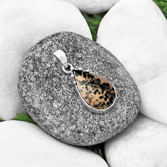 Natural Russian Honey Dendrite Opal Pendant P-1349 SDP140696