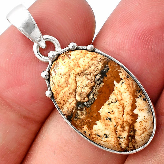 Natural Picture Jasper Pendant P-1349 SDP140698