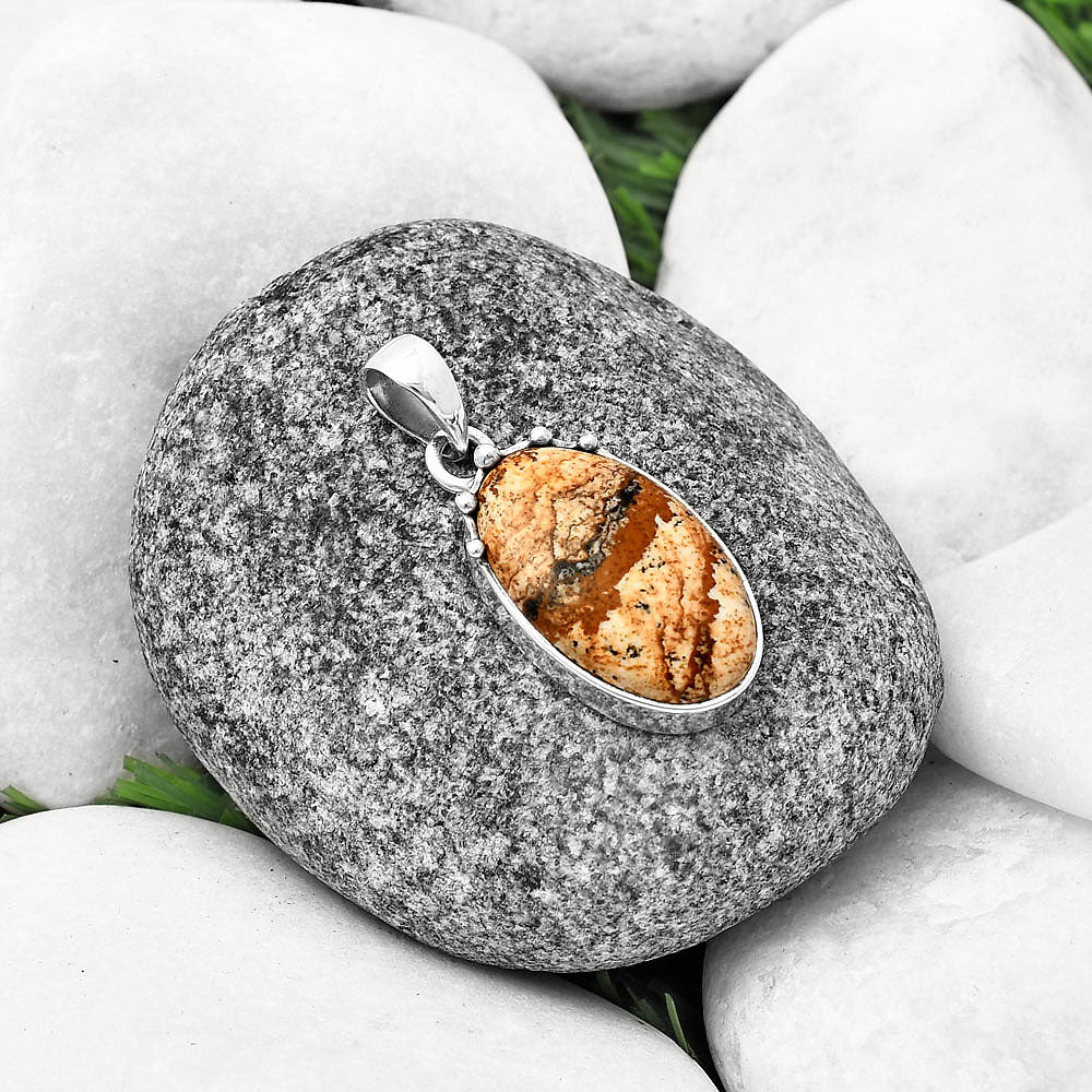 Natural Picture Jasper Pendant P-1349 SDP140698