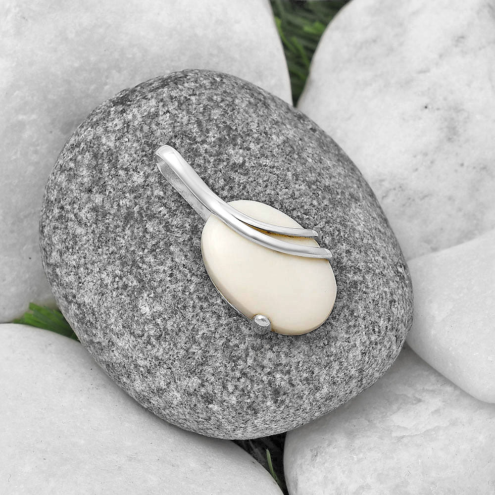 Natural White Opal Pendant P-1165 SDP140709