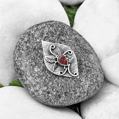 Natural Pink Tourmaline Rough Pendant P-1518 SDP140723