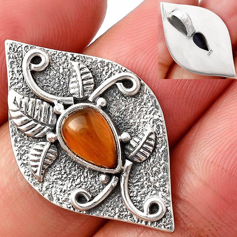 Natural Red Tiger Eye Pendant P-1518 SDP140729