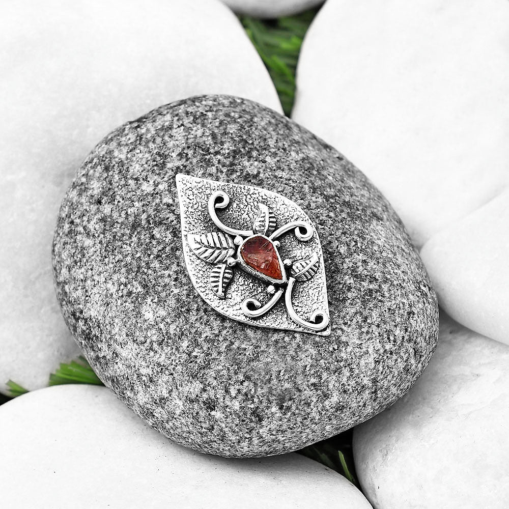 Natural Pink Tourmaline Rough Pendant P-1518 SDP140735