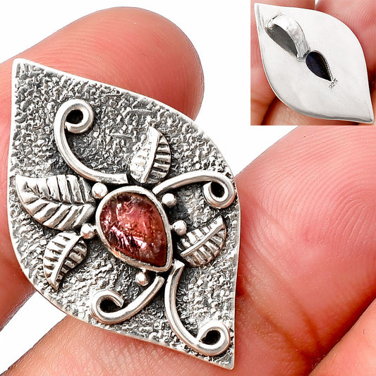 Natural Pink Tourmaline Rough Pendant P-1518 SDP140736