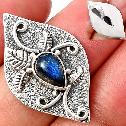Natural Blue Labradorite - Madagascar Pendant P-1518 SDP140751