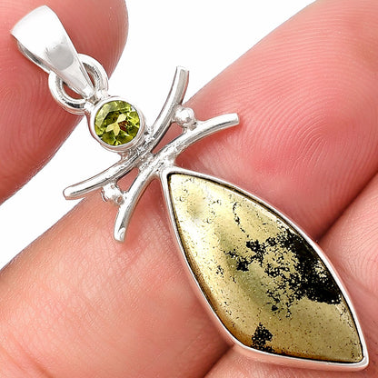 Apache Gold Healer's Gold & Peridot Pendant P-1243 SDP140770