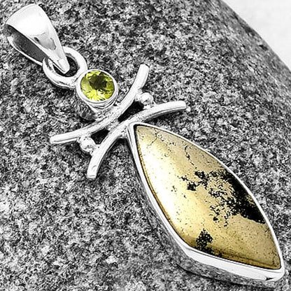 Apache Gold Healer's Gold & Peridot Pendant P-1243 SDP140770