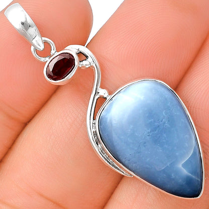 Natural Owyhee Opal & Garnet Pendant P-1026 SDP140908