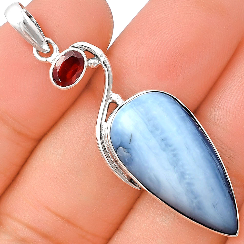 Natural Owyhee Opal & Garnet Pendant P-1026 SDP140934