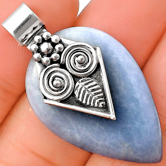 Natural Owl - Angelite Pendant P-1649 SDP140999
