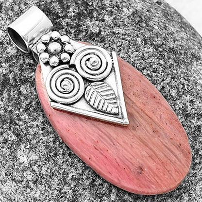 Natural Owl - Pink Tulip Quartz Pendant P-1649 SDP141000