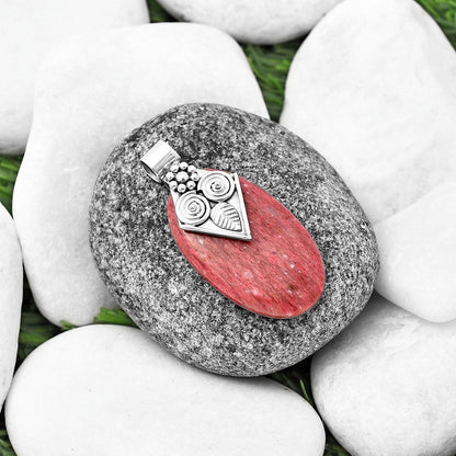 Natural Owl - Pink Tulip Quartz Pendant P-1649 SDP141005