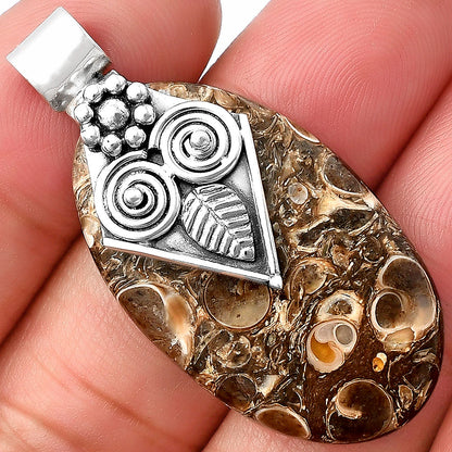 Natural Owl - Turtella Jasper - USA Pendant P-1649 SDP141019