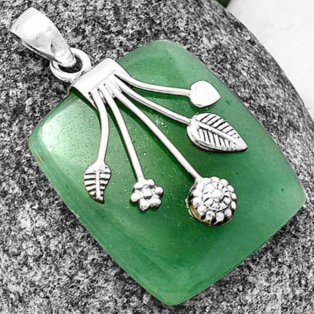 Natural Green Aventurine Pendant P-1647 SDP141235